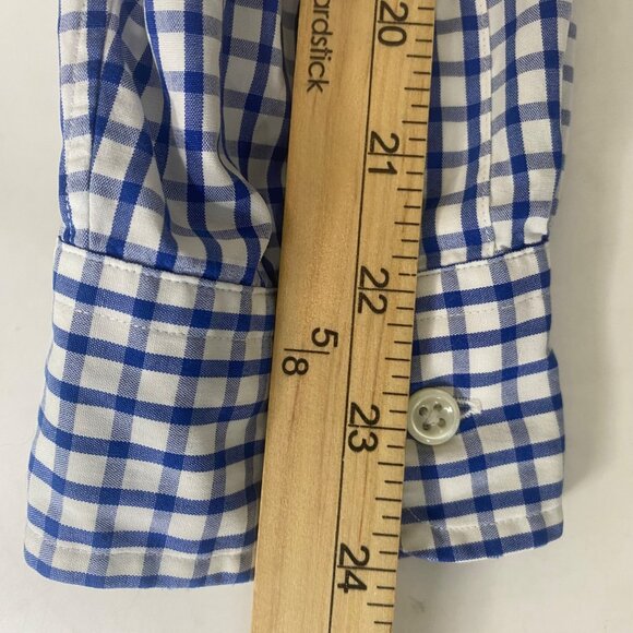 Ralph Lauren Blake Button Down Shirt Mens L Blue Checkered Cotton Long Sleeve Po - Picture 7 of 8